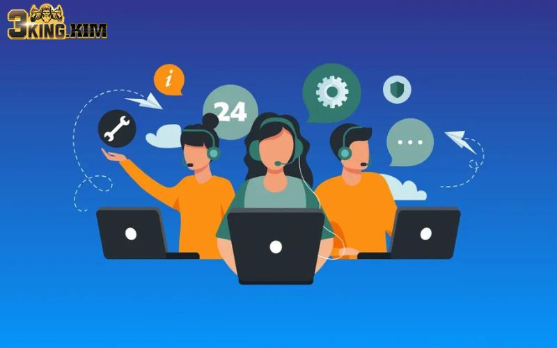 Các cách liên hệ hỗ trợ 24/7 tại 3king